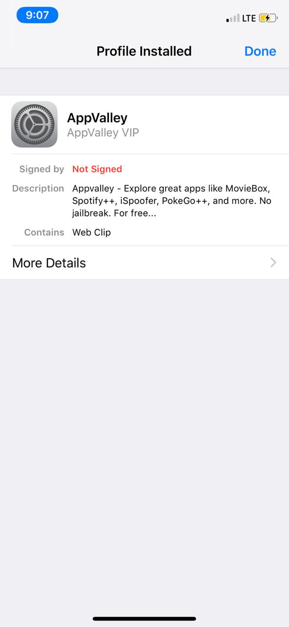 latest appvalley on iOS