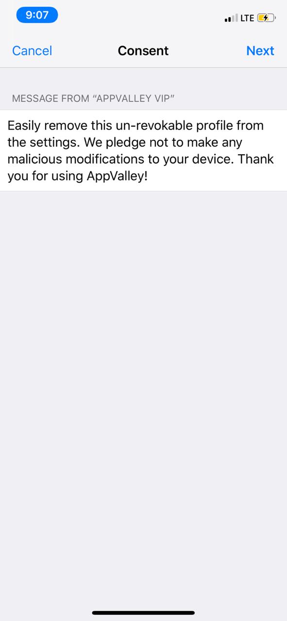 أحدث APPVALLEY على IpHONE