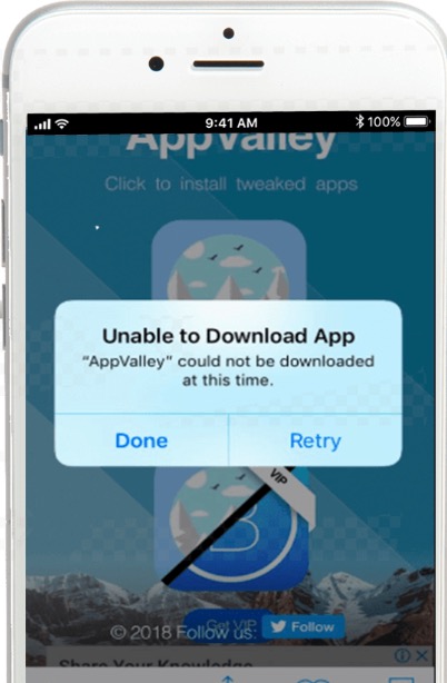 AppValley Unable to Download