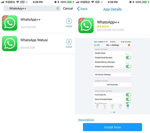 whatsapp plus ios no adds