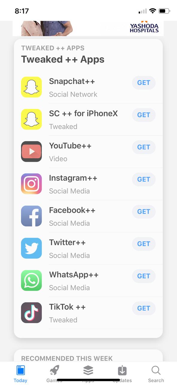 snapchat++ download ios