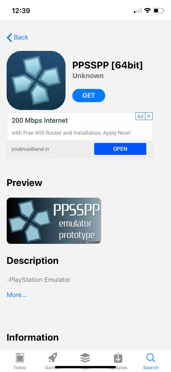 ppsspp emulator download for ios