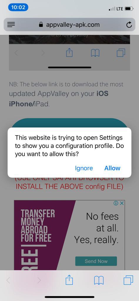 INSTALLIEREN SIE APPVALLEY AUF IOS IpHONE