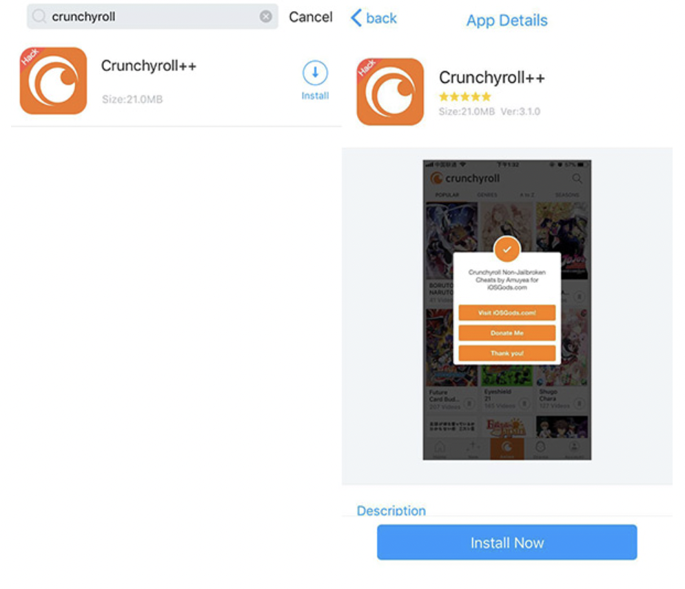 Install CrunchyRoll++ App on iOS - Free Download