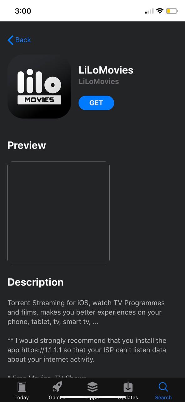 updated lilomovies on iOS AppValley