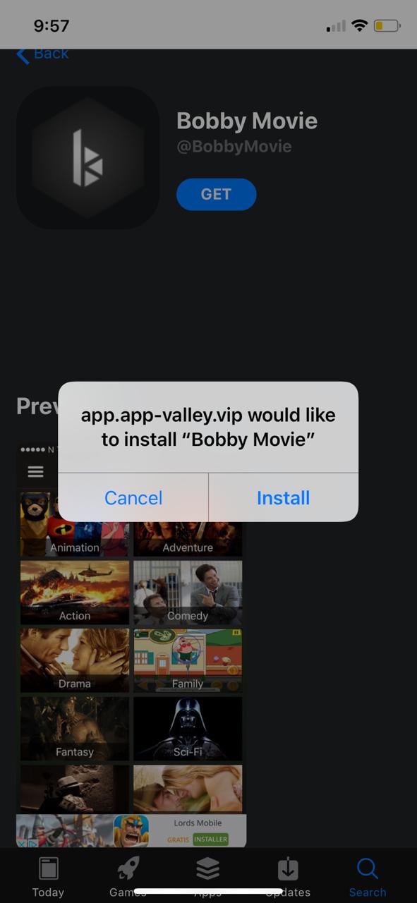 LATEST COTOMOVIES ON iOS using Appvalley