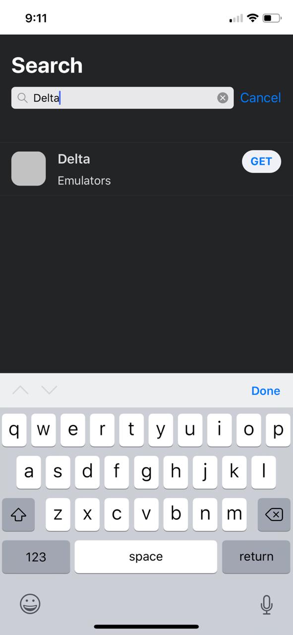 Delta Emulator on iOS download