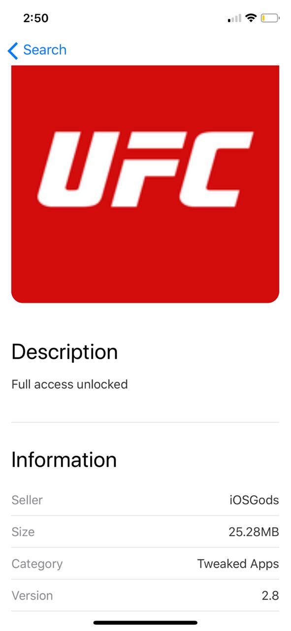 Install UFC++ on iOS using AppValley