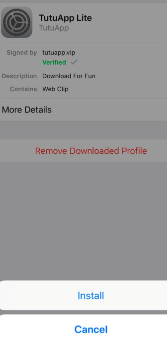 Install TuTuApp Lite Application on iOS