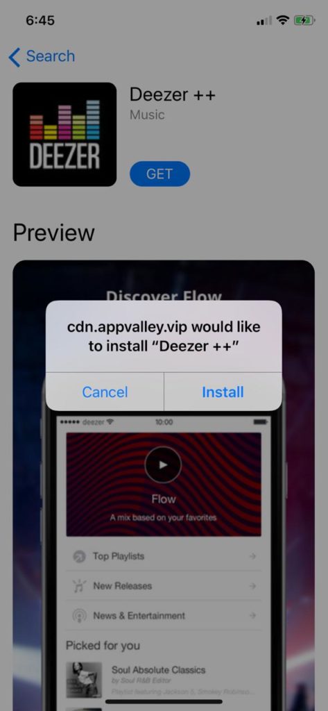 Deezer++ Install on iOS