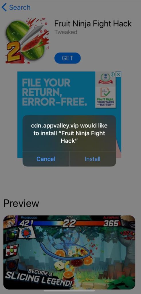 install Fruit Ninja 2 hack iOS