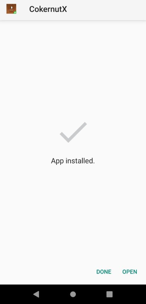 cokernutx apk installed