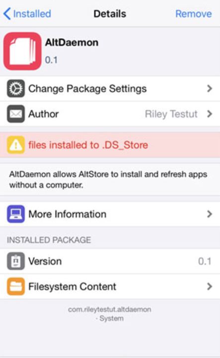 Altdaemon download on iOS