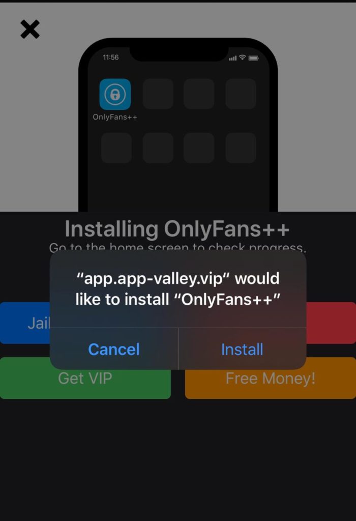 Install Onlyfans++ iOS