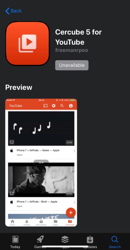 Cercube 5 For Youtube Ios Download On Iphone Ipad No Ads