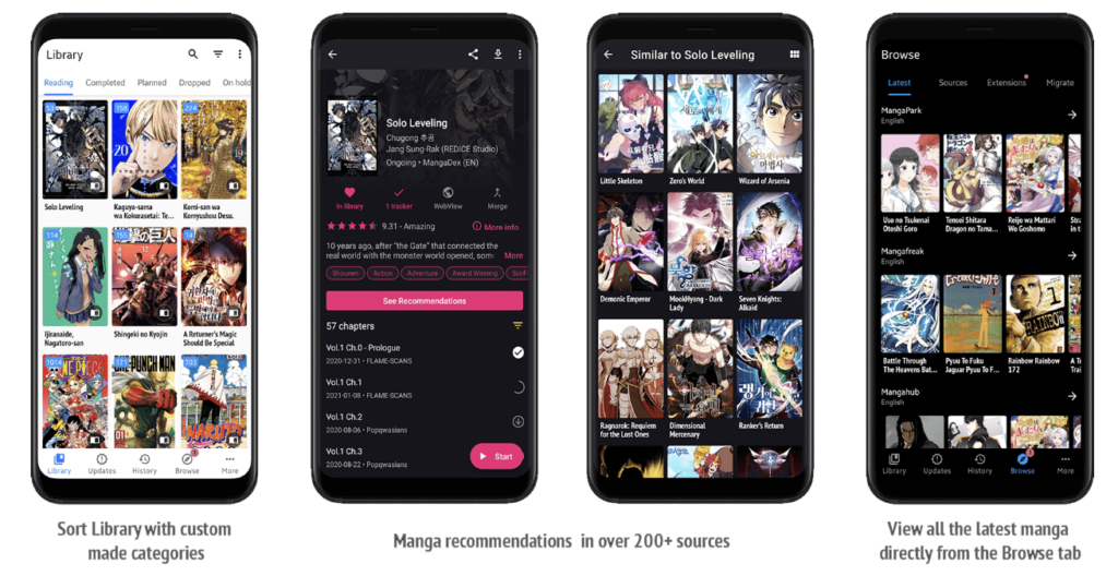 Tachiyomi App Browse Library of Manga on iPhone