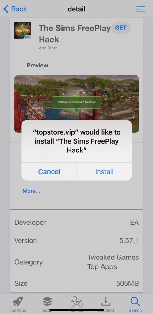 Sims FreePlay MOD install