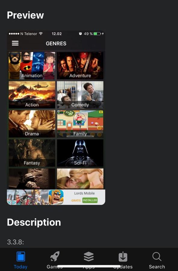 cinema hd app