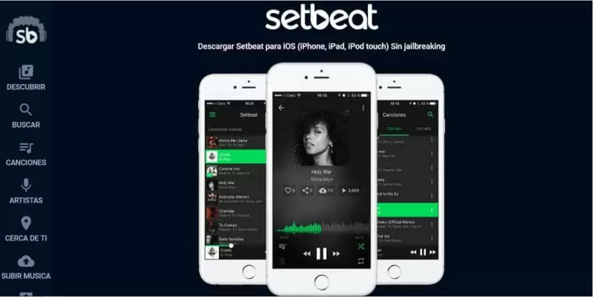SetBeat free music app for iOS