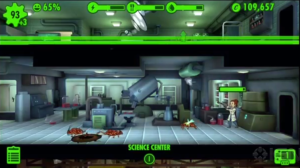 RadScorpians attacking Dwellers in Fallout Shelter