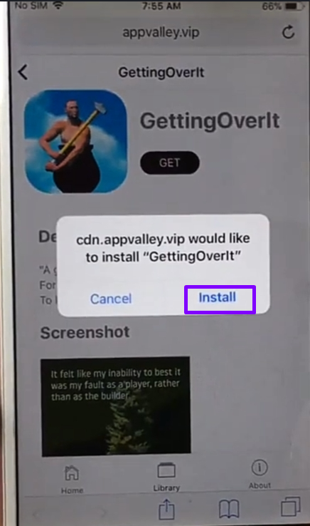 Installation prompt on iOS